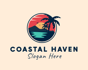 Bay - Beach Lagoon Island logo design