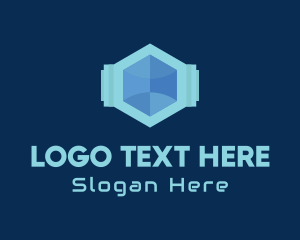 Communication - Geometric Tech Company logo design