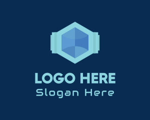 Networking - Geometric Tech Company logo design