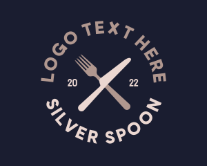 Utensil - Fork Knife Utensil logo design