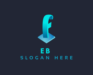 3D Creative Media Letter F Logo