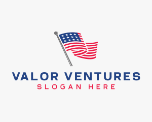 Veteran - American Flag Veteran logo design