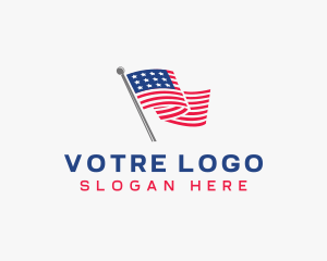 Veteran - American Flag Veteran logo design