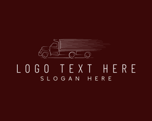 Delivery - Fast Logistics Truck logo design