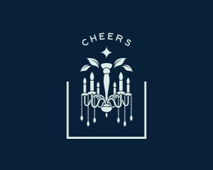 Candle Chandelier Lighting Logo