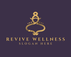 Rejuvenating - Royal Wellness Spa logo design