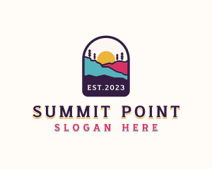 Mountain Summit Trekking  logo design