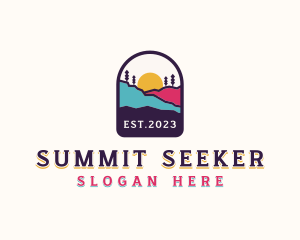 Mountain Summit Trekking  logo design