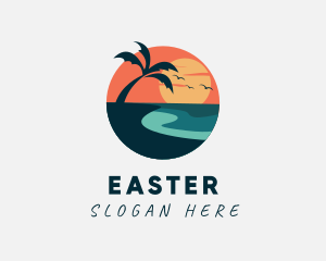 Sunset Island Beach Logo