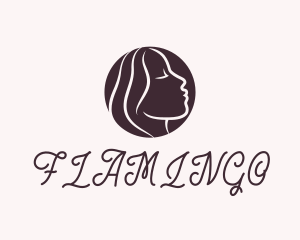 Linear - Beauty Female Profile logo design