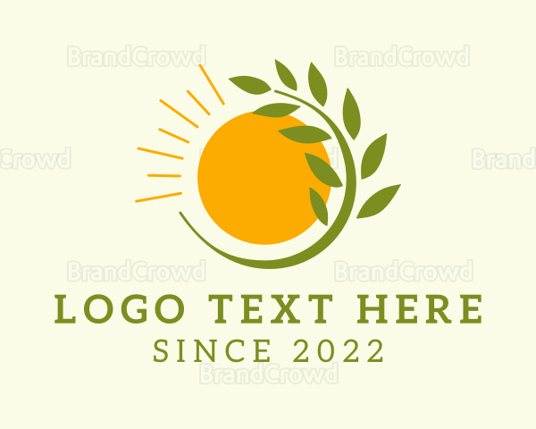 Eco Friendly Farm Plant Logo