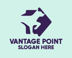 Point - Pointer Dog Arrow logo design