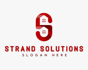 Real Estate Letter S logo design