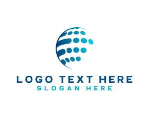 Sphere - World Global Communication Logistics logo design