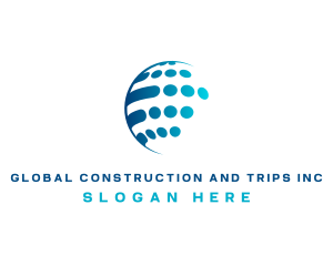 World Global Communication Logistics logo design