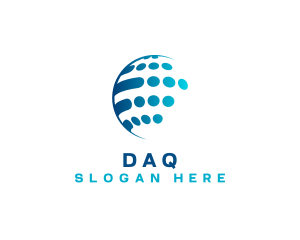 International - World Global Communication Logistics logo design