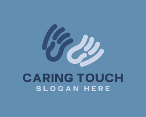 Caregiver - Helping Hands Charity logo design