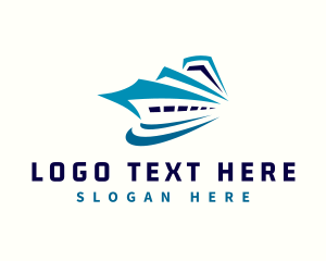 Modern Cruise Ship Logo