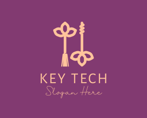 Key Beauty Brushes logo design