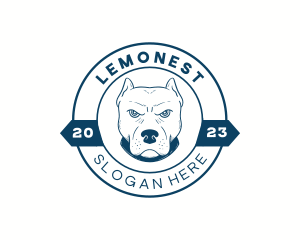 Pitbull Dog Animal Logo