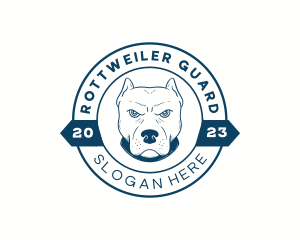 Pitbull Dog Animal logo design