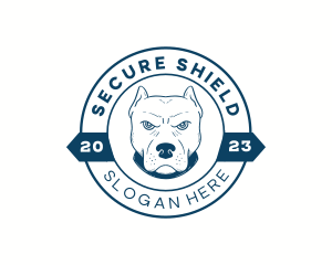 Guard - Pitbull Dog Animal logo design