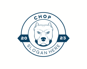 Varsity - Pitbull Dog Animal logo design