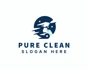 Sprayer Cleaning Janitorial logo design