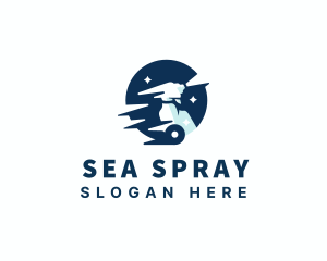 Sprayer Cleaning Janitorial logo design