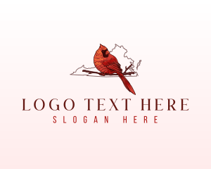 Zoo - Virginia Cardinal Bird logo design