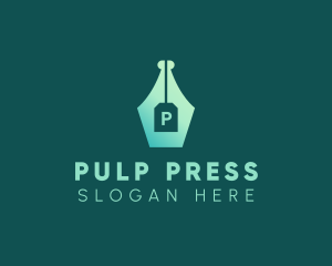 Publishing Pen Nib  logo design