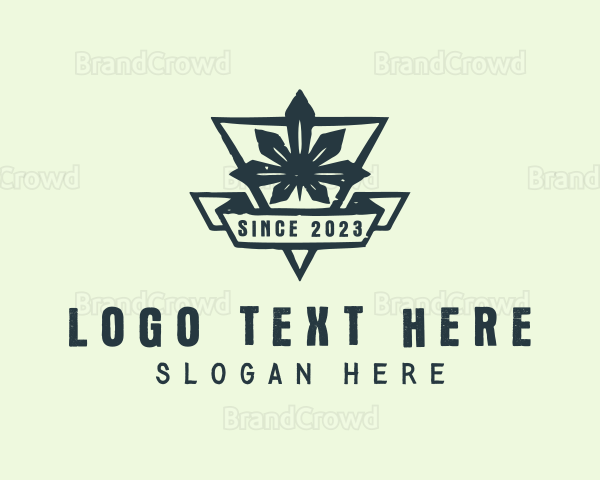 Cannabis Leaf Plant Logo