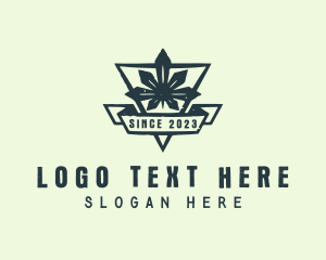 Plant - Cannabis Leaf Plant logo design