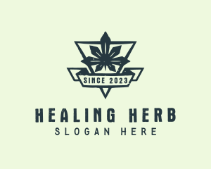 Medicinal - Cannabis Leaf Plant logo design