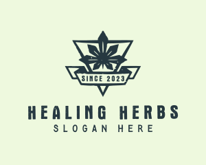 Medicinal - Cannabis Leaf Plant logo design