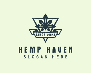 Cannabis Leaf Plant logo design