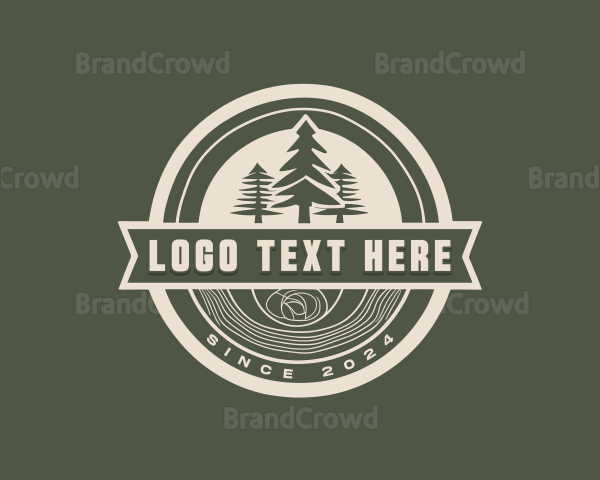 Lumberjack Handicraft Woodwork Logo