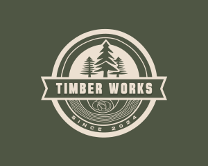 Lumberjack Handicraft Woodwork logo design