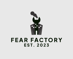 Wrench Industrial Factory  logo design