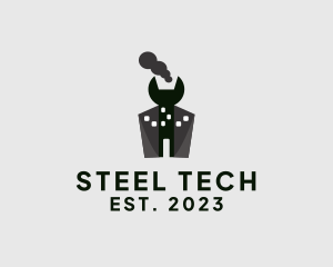 Industry - Wrench Industrial Factory logo design