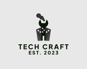 Industry - Wrench Industrial Factory logo design