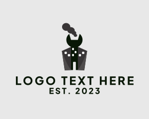 Industrial - Wrench Industrial Factory logo design