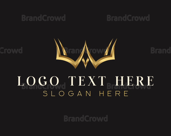 Luxury Crown Letter W Logo