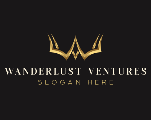 Luxury Crown Letter W logo design