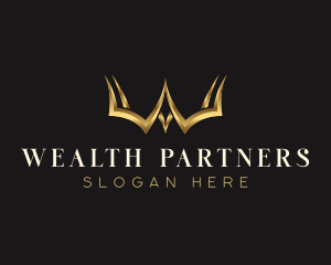 Luxury Crown Letter W logo design