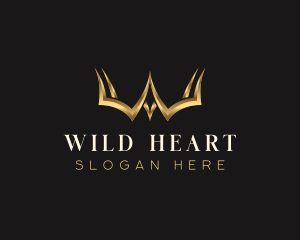 Luxury Crown Letter W logo design