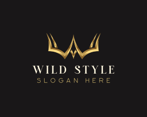 Luxury Crown Letter W logo design