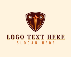 Toga Hat - Educational Learning School logo design