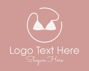 Womens Fashion - Circle Bikini Swimsuit logo design