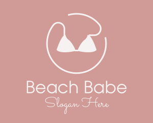 Bikini - Circle Bikini Swimsuit logo design